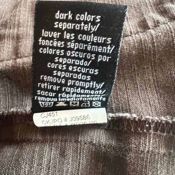 Calvin Klein Stretch Denim Vintage Washed Jacket with Cute Gold Buttons, Size M - Picture 7 of 8